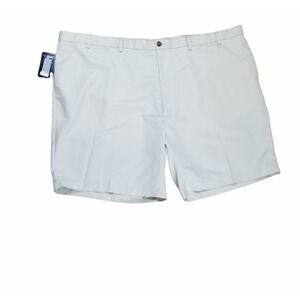 Roundtree & Yorke Mens Performance Shorts Beige Flat‎ Front Pockets Tall 54